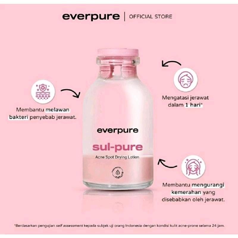 EVERPURE OBAT TOTOL JERAWAT SUL PURE ACNE SPOT DRYING LOTION ACNE EVERPURE Wajah 1