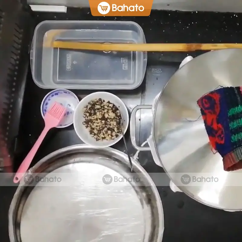 Bộ dụng cụ làm bánh cuốn Bahato tiện dụng (dùng cho được nhiều kích thước nồi 22cm ~ 40cm) 1