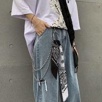 Gambar BEANABELL Rantai Celana Dan Syal Motif Bunga Mete Ikat Kepala Punk Hip Hop Pria Wanita Jeans Chain 2 Layer - Putih dari scarlettofficial.id Kota Cimahi 4 Tokopedia