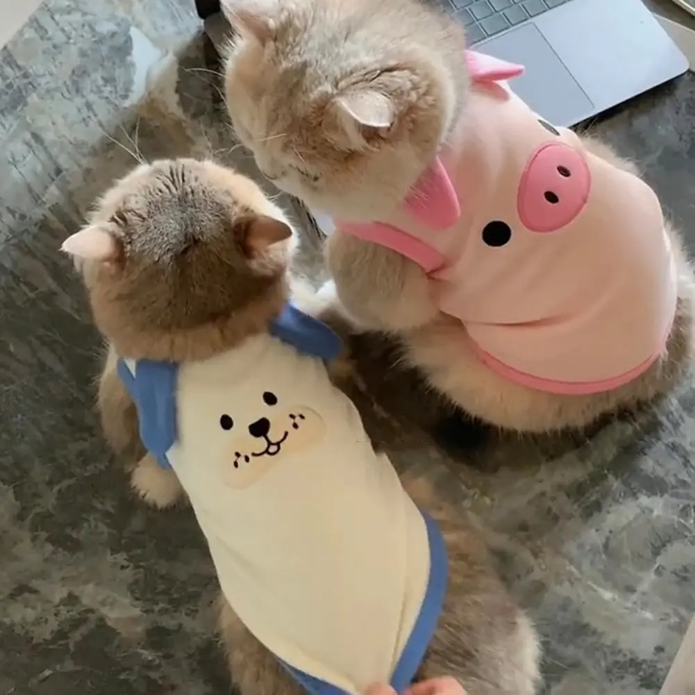 1.5-9kg French Bulldog Clothes Pajamas Warm Cotton Winter Cat Coat Pet Clothes For Cats Small and Medium Dogs #473863