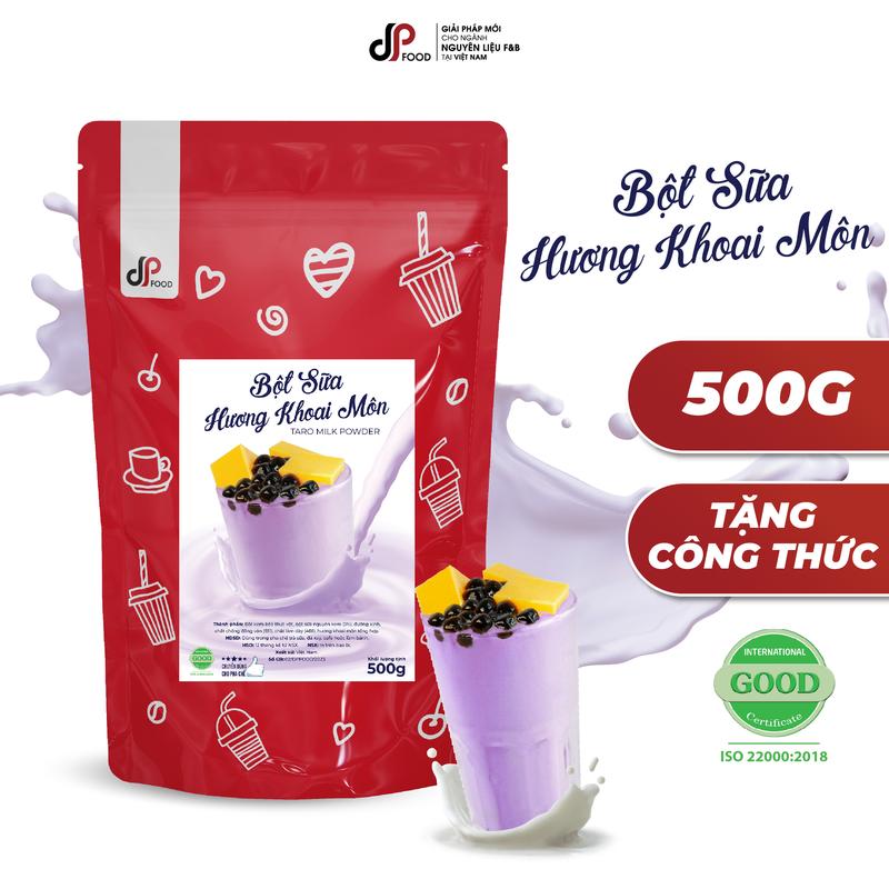 Bột Sữa Hương Khoai Môn DPFOOD 500g - Làm trà sữa, đá xay, cà phê, làm kem, làm bánh,...