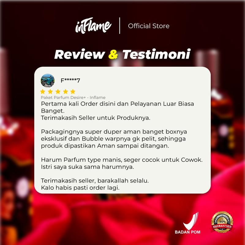 Inflame Parfume - Desire Eau De Parfum - Parfum Pria Viral Cowok Keren Disukai Cewek - 30 ML 7