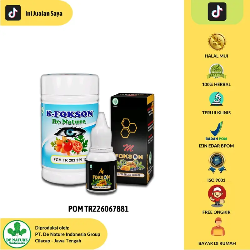 K-FOKSON BONUS MFOKSON PRODUK MATA BURAM - MINUS - MINES - GLUKOMA / MATA BERLEMAK - PANDANGAN BERBAYANG - KATARAK - SILINDER-RABUN SENJA JAUH DEKAT-MATA GATAL BERAIR adalah paket kesehatan mata yang bisa membantu meringankan gejala sakit mata Eye 2