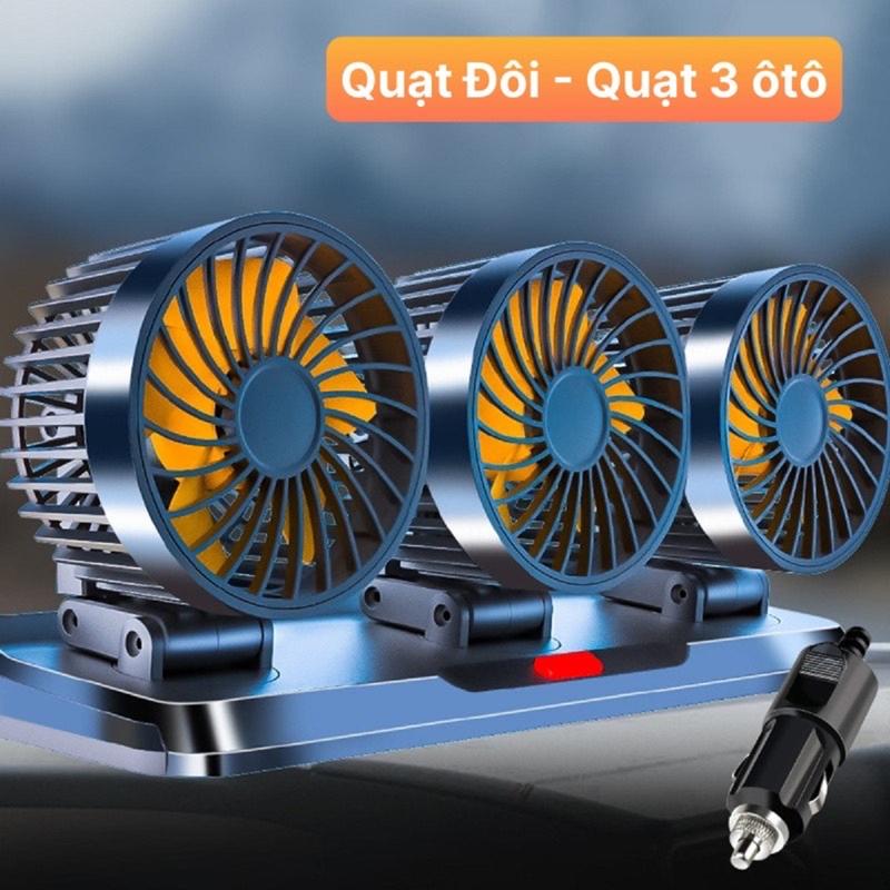 Quạt xe ô tô cắm tẩu usb 5v, 12v, 24v xoay 360 tiện lợi trên ô tô, xe hơi, bàn làm việc, Quạt mini để bàn -F4310