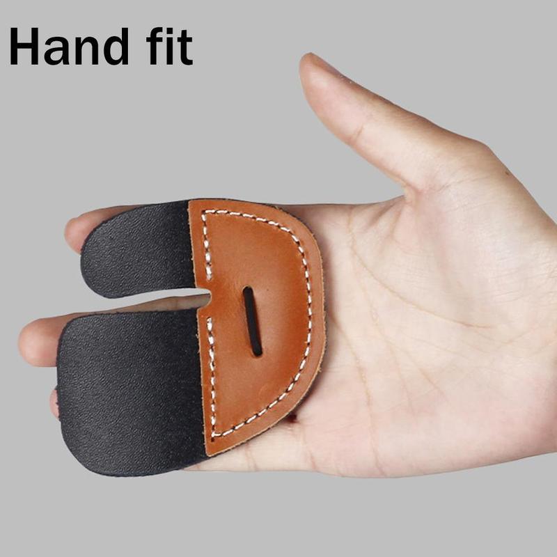 Product Introduction of Bow And Arrow Sports Cowhide Finger Protector Double Protector Accessories Sports Layer Finger 34