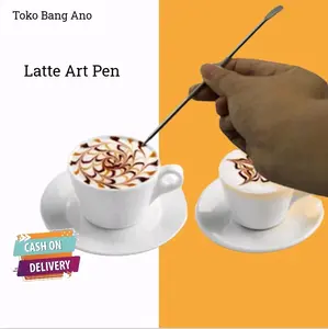 Pen latte art dekorasi kopi