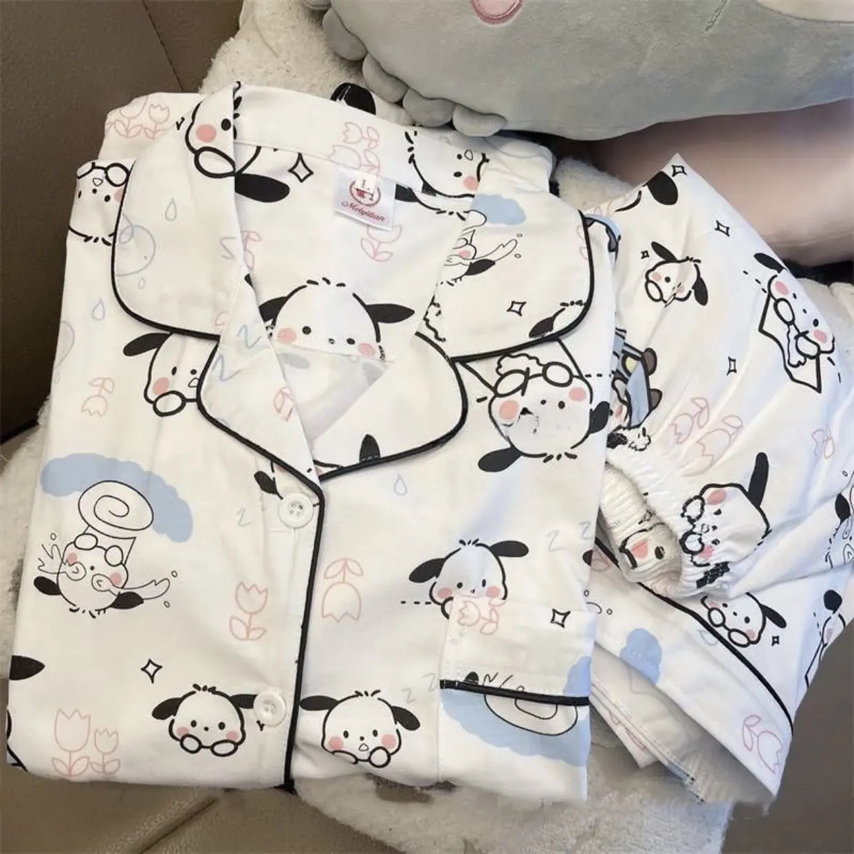 Bộ Pijama, Đồ Bộ Mặc Nhà cho Nữ Dáng Cộc cún cry Cute women