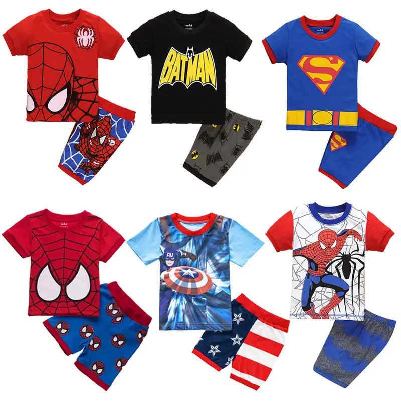 Short-Sleeved Shorts Two-Piece Boys' Children's Clothing Pajama Clothing Children's Clothing
