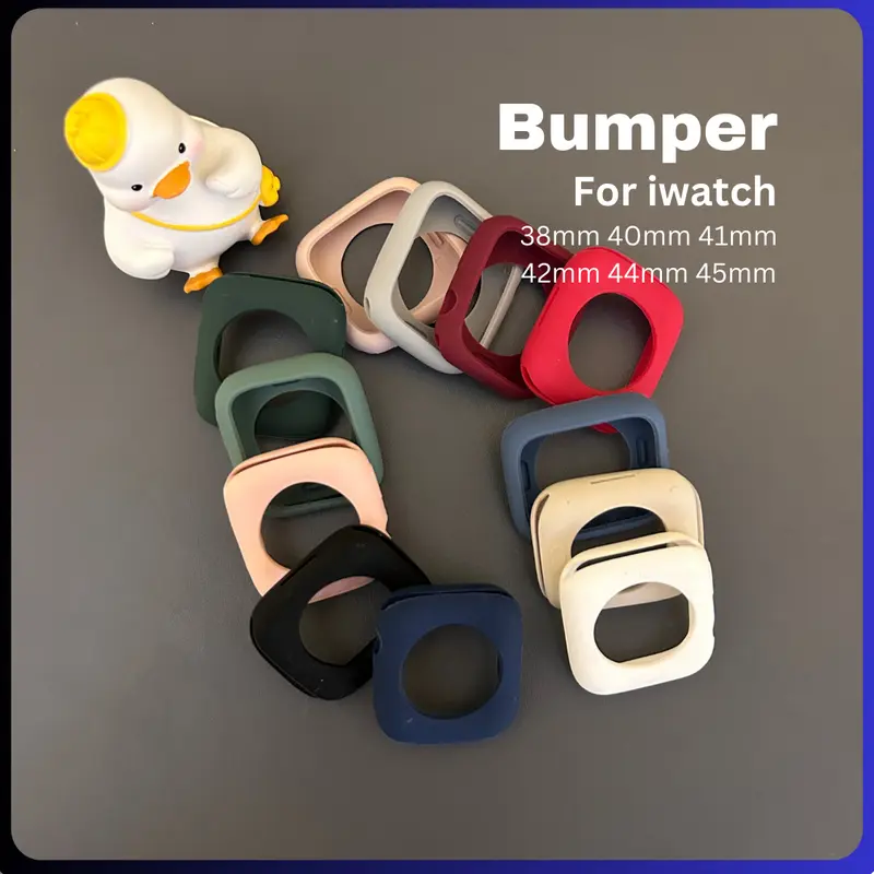 MUZ Bumper untuk Smartwatch ukuran 38mm 40mm 42mm 44mm 45mm TPU 3