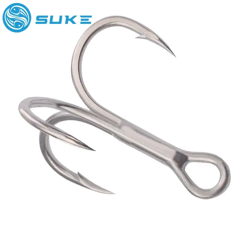 VENUS SANCHEZ SUKE 20PCS Fishing Hook Stainless Steel Fishing Treble ...