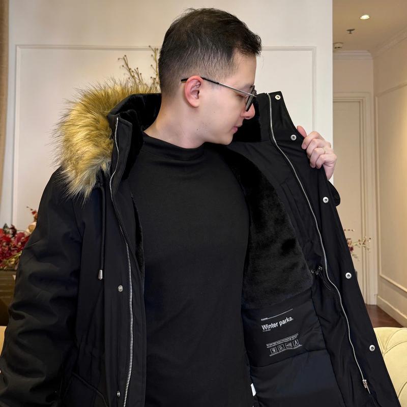 24DANA192-Áo khoác Parka NAM GUNO dư xịn lót lông cao cấp APMG1B SP5 Menswear Dài Tay
