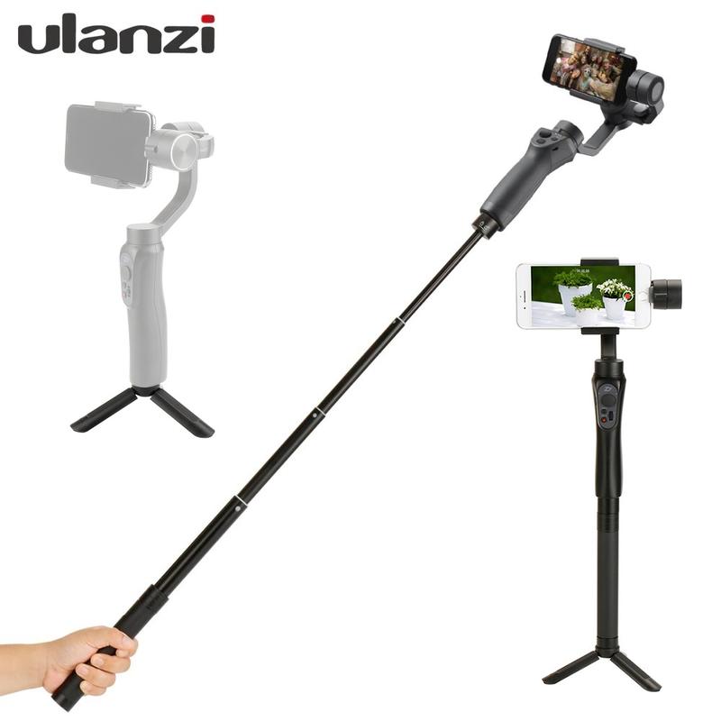 ULANZI Aluminum Extension Rod Selfie Stick Pole Monopod for DJI OM 6 5 4 OSMO MOBILE 3 2 / ZHIYUN SMOOTH / FEIYU Gimbal Stabilizer