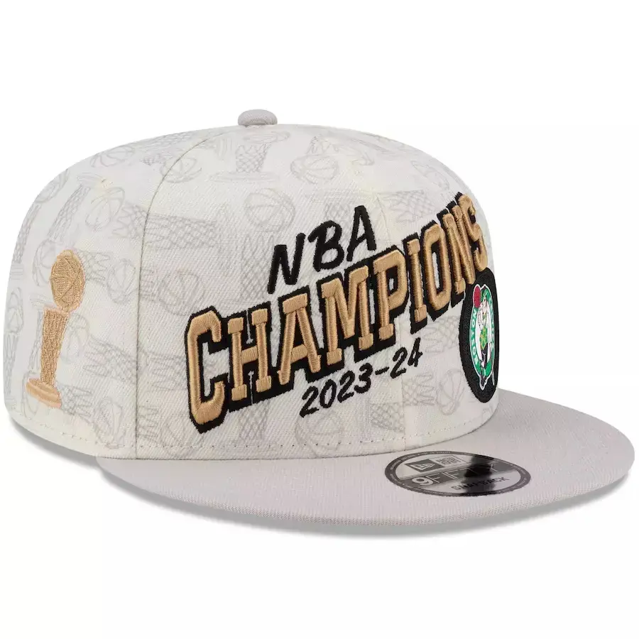 Mũ Bóng Chày Thể Thao, Dành Cho Nam Giới, Boston Celtics 2024, Phòng Locker, Chrome Trắng, Snapback, Mũ Có Thể Điều Chỉnh
