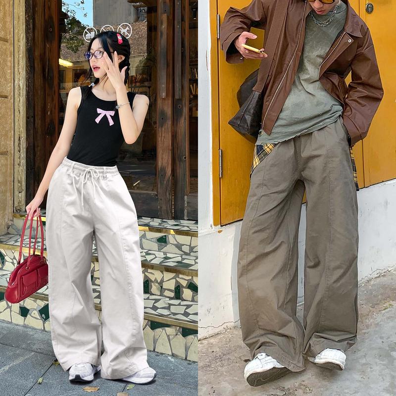 Quần Kaki Ống Rộng Reetro Dancer Wide Pants Unisex Lưng Thun