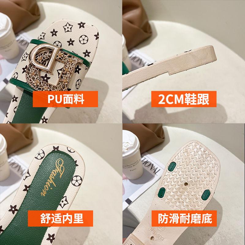 Product Introduction of Dép Lê Phong Cách Cổ Tích Mới Mùa Hè, Dành Cho Nữ, Ins Hợp Xu hướng Dép Đi Chơi Đế Mềm, Nhẹ, Đế Dày, 2023 DéP Slipper Có Quai Women 21