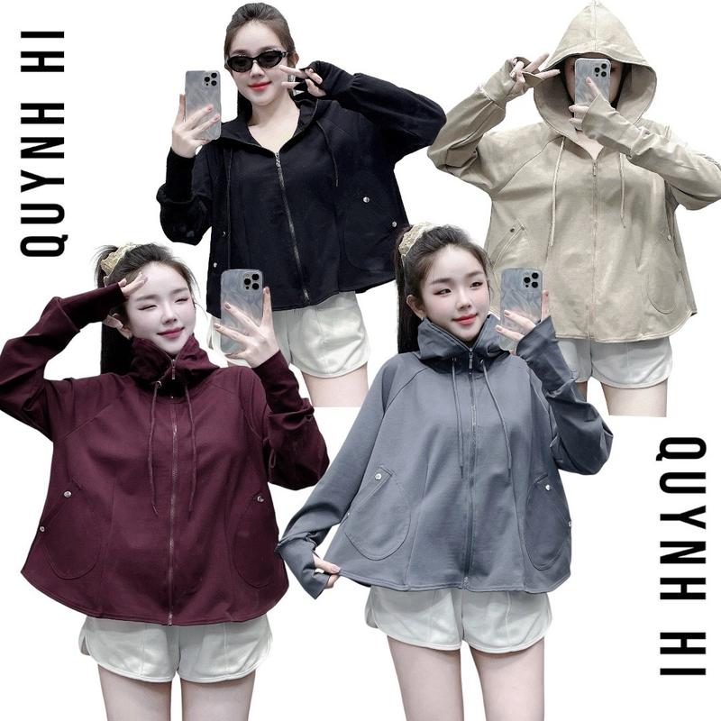 Áo Khoác Chống Nắng (UV) Umi Pc Hàn Lạnh, Áo Nữ Form BabyDoll Xòe Rộng Bầu, Vải Dày Mát, 2 Túi Trong Khóa Kéo, By QUYNH HI STORE