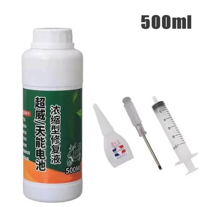 500ml  Cairan Baterai Perbaikan Baterai Cairan Baterai Solusi Air Untuk Aki Mobil Dan Aki Motor Baterai Activator Air Baterai Universal Air Batre 3