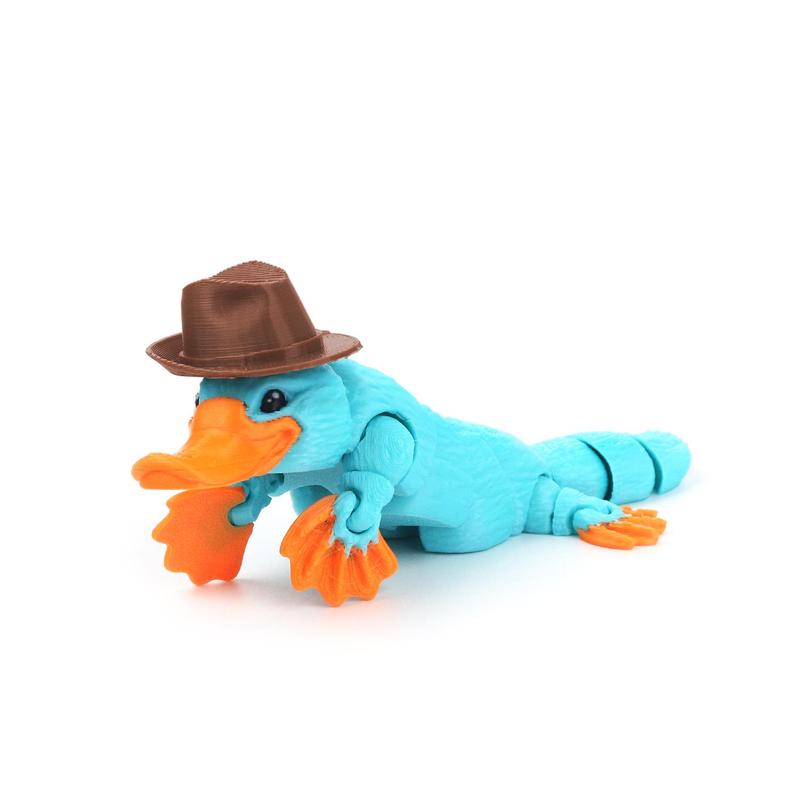 3D Printed Duck-billed Lizard Toy, 1 Count Lizard Shaped Stress ...