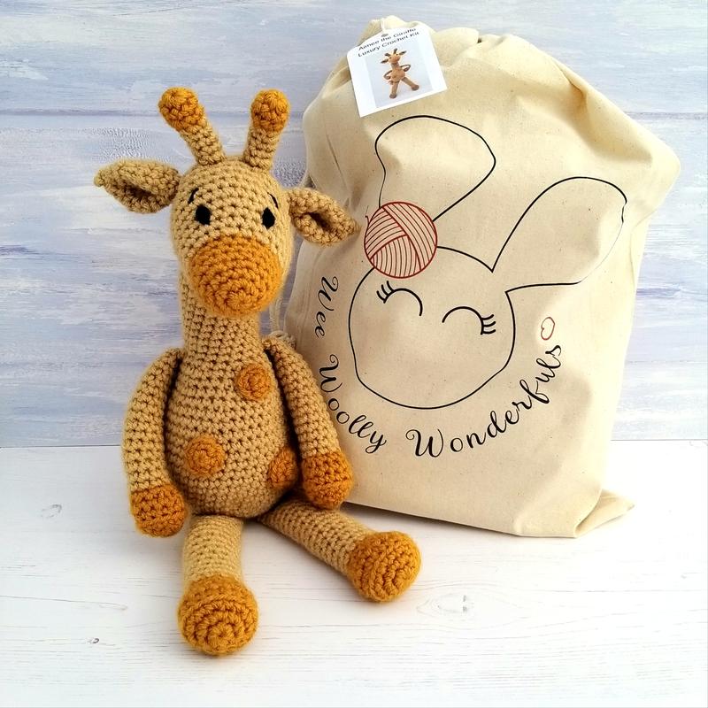 Aimee the Giraffe Crochet Kit - Amigurumi Toy DIY Crochet Kit 0
