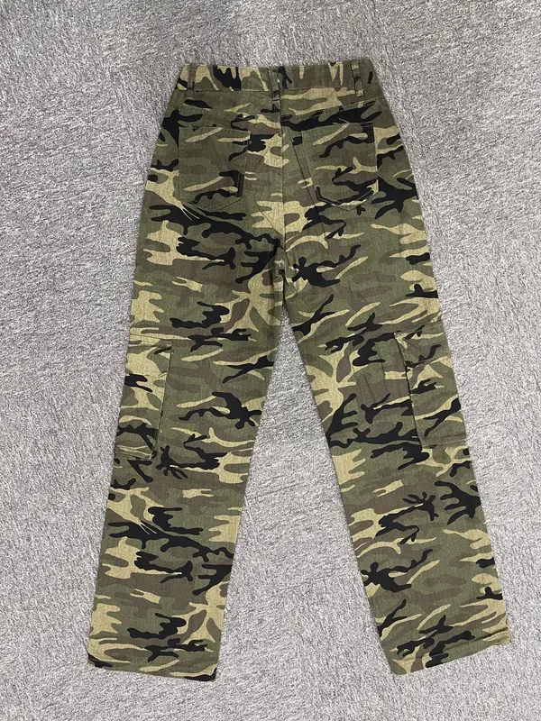 Women's Camo Print Straight Leg Jeans, Street Fashion Casual Denim Pants for Daily Wear, Ladies Bottoms for All Seasons 3