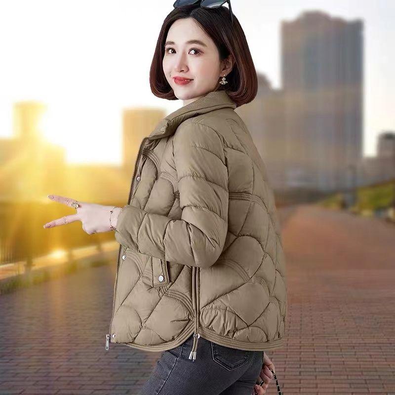 Áo Khoác Độn Bông, Dành Cho Nữ, Mùa Đông 2023 Hàng Mới Về, Nhỏ Và Thời Trang, Mỏng Và Nhẹ, Áo Khoác Độn Bông, Áo Khoác Ngắn, Áo Khoác Dày 0