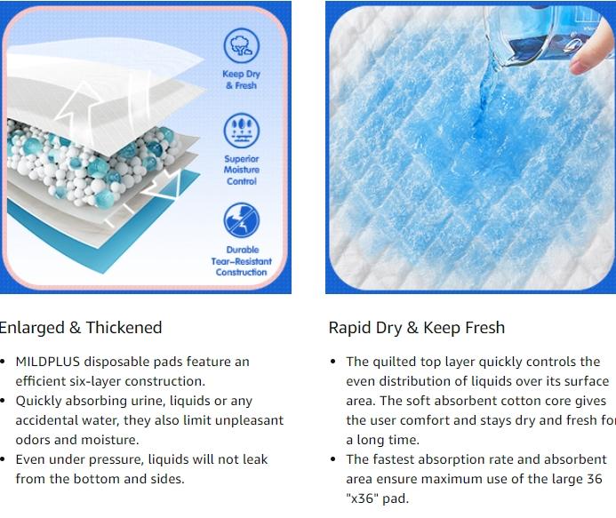 Product Introduction of 【Local Stock】Disposable Incontinence Bed Pad | Underpads | For Adult and Baby Nursing,Economical Disposable UnderpadPet Training Pads Disposable,Pee Pad Diaper for Dogs, Cats, Rabbits, Birds& Small Animals (S/M/L/),Waterproof,durable 31