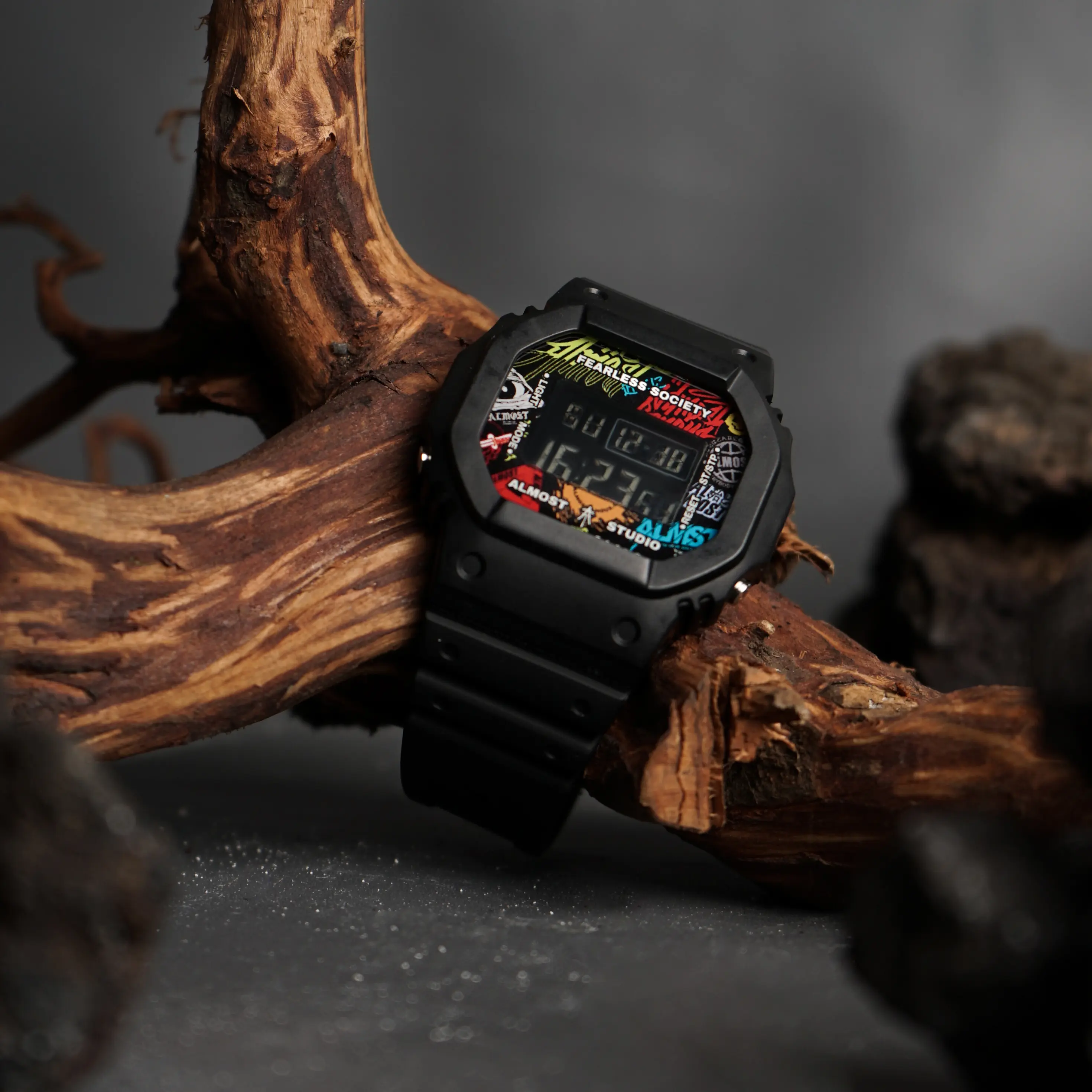 Almost Studio Jam Tangan Digital Anti Air - Infinite Black Watches