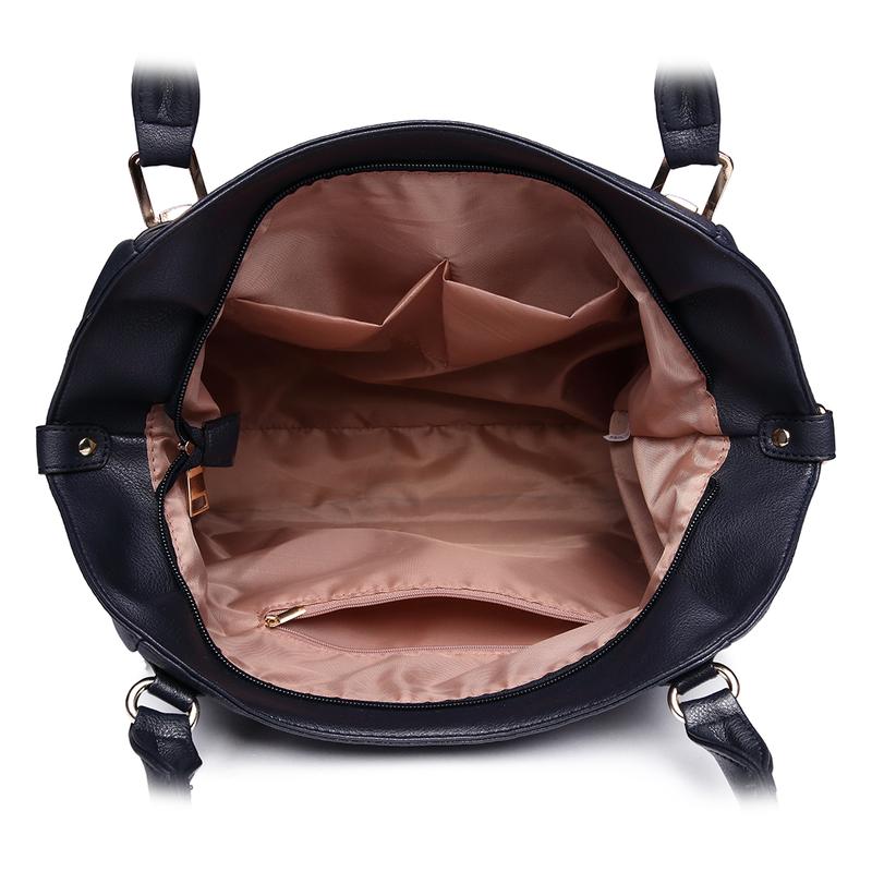 MISS LULU Soft Leather Elegant Simple Shoulder Bag 2