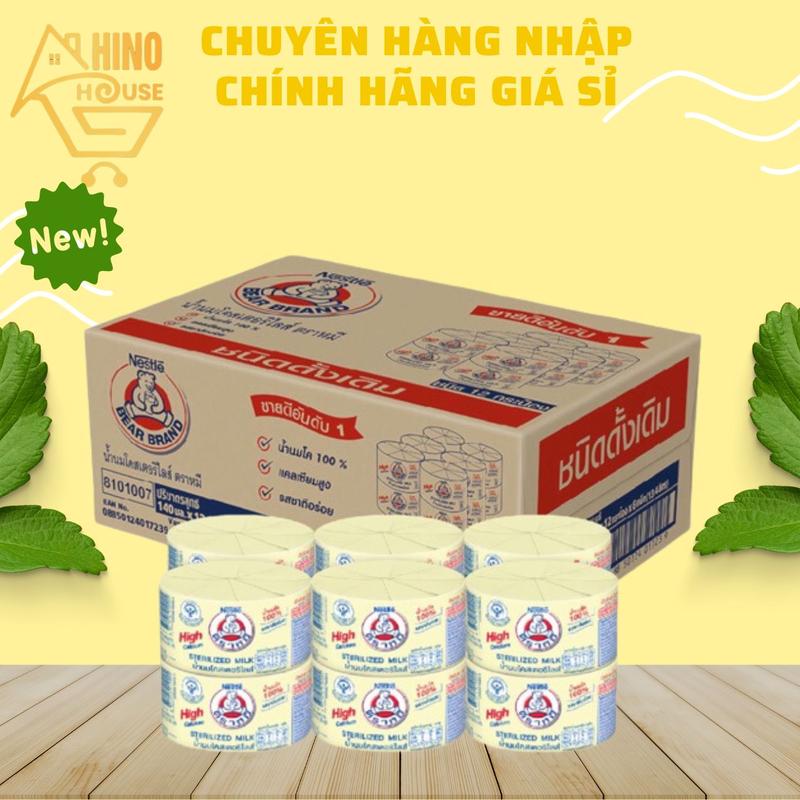 Thùng 96 Lon Sữa Gấu Nestle 140ml Thái Lan Thơm Ngon - Hinonouse