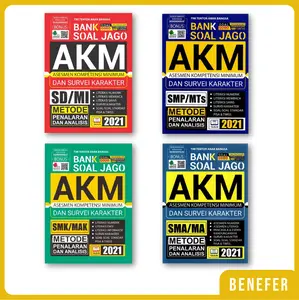 Buku OBRAL Bank Soal Jago AKM Asesmen Kompetensi Minimum dan Survei Karakter Metode Penalaran dan Analisis - SD SMP SMK SMA