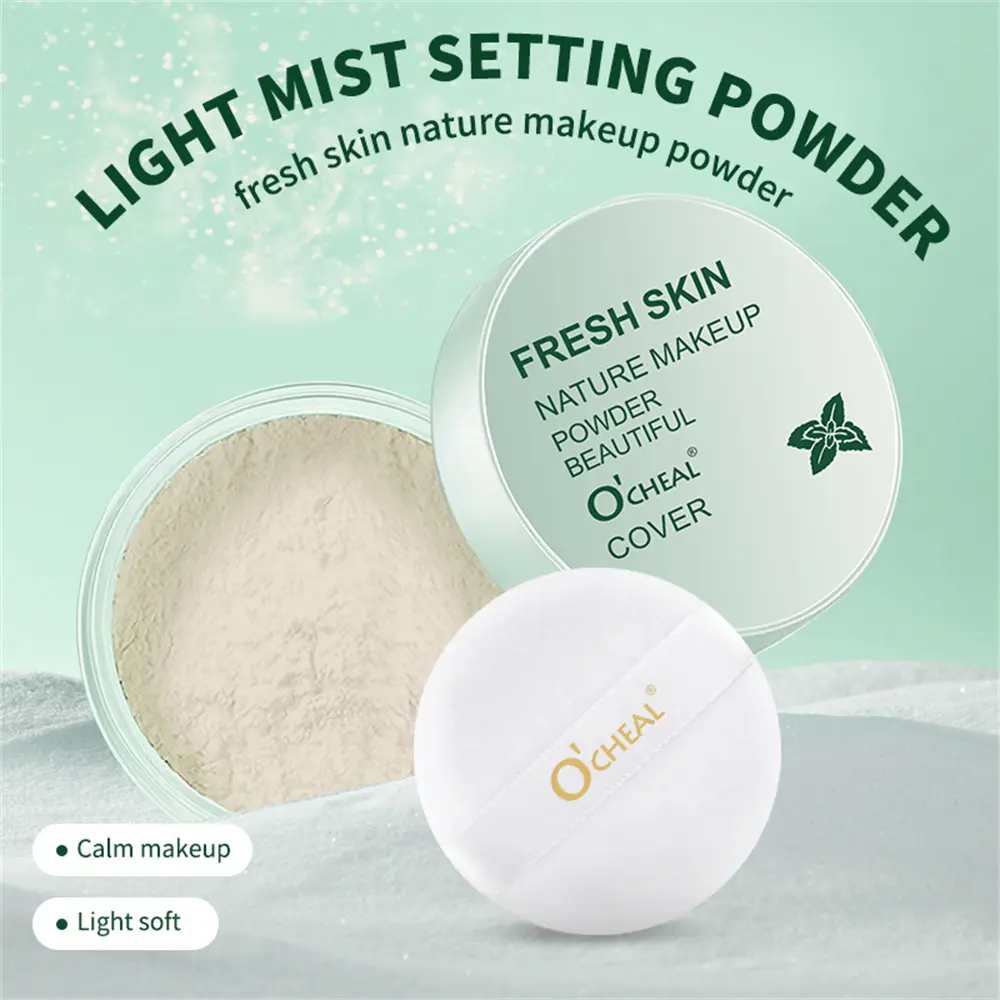 Makeup Setting Powder Oil Control Matte Lightweight Translucent Soft Loose Powder Waterproof Lasting Cosmetic Modifies Skin Tone