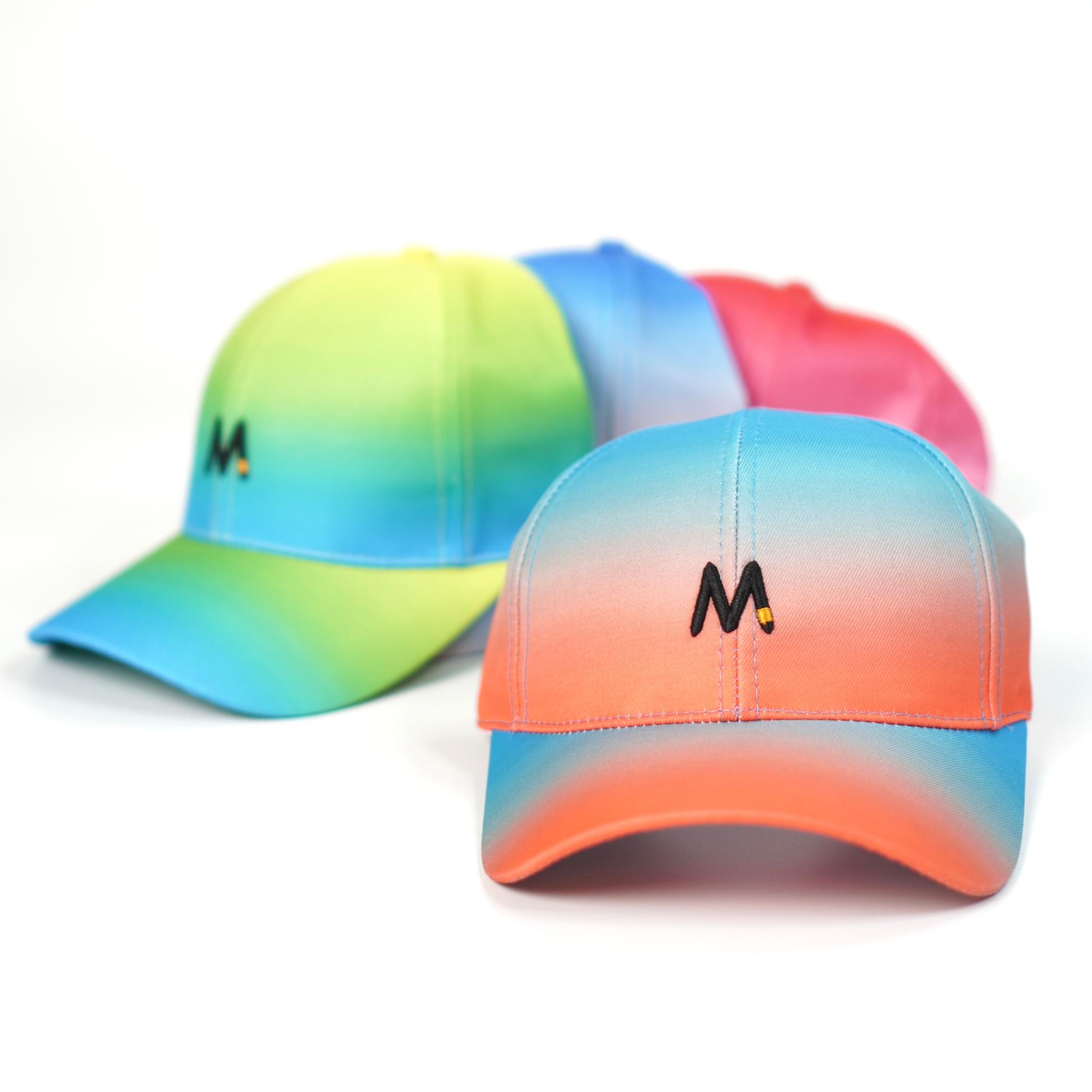 Mũ Lưỡi Trai ️ Nón Kết Thêu Chữ M Màu Gradient Thời Trang Form Unisex ...