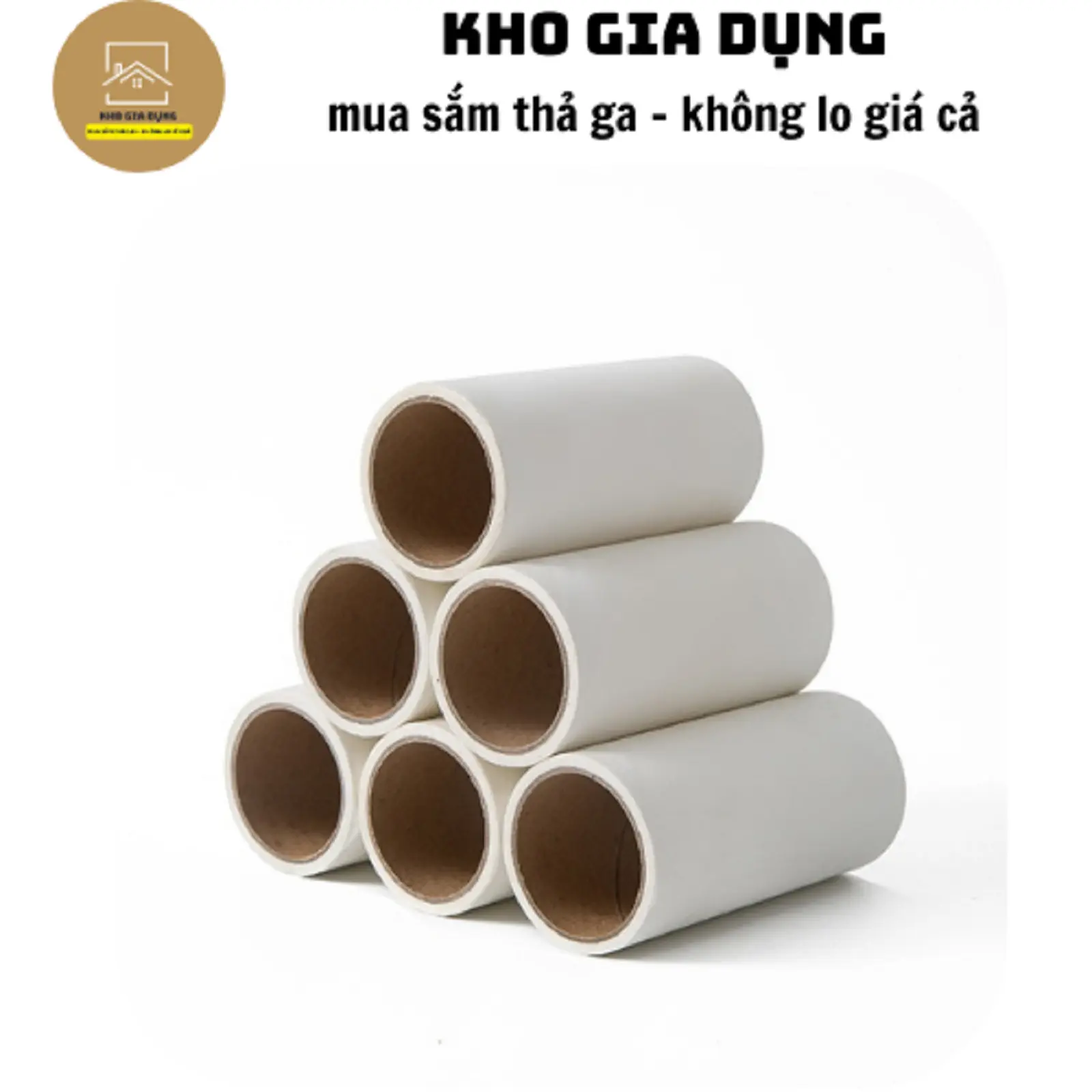 Lõi Lăn Bụi 10cm Làm Sạch Quần Áo, Lông Thú, Ga Giường - Lõi Dự Phòng Thay Thế 60 Tờ Sử Dụng Cho Cây Lăn Bụi 88067