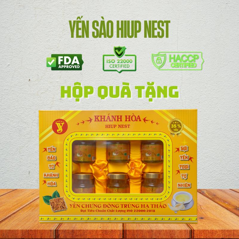 Combo 06 Hộp Yến sào chưng sẵn Hiupnest  với 35% Tổ yến từ Khánh Hòa ( Dạng Hộp quà ) 3