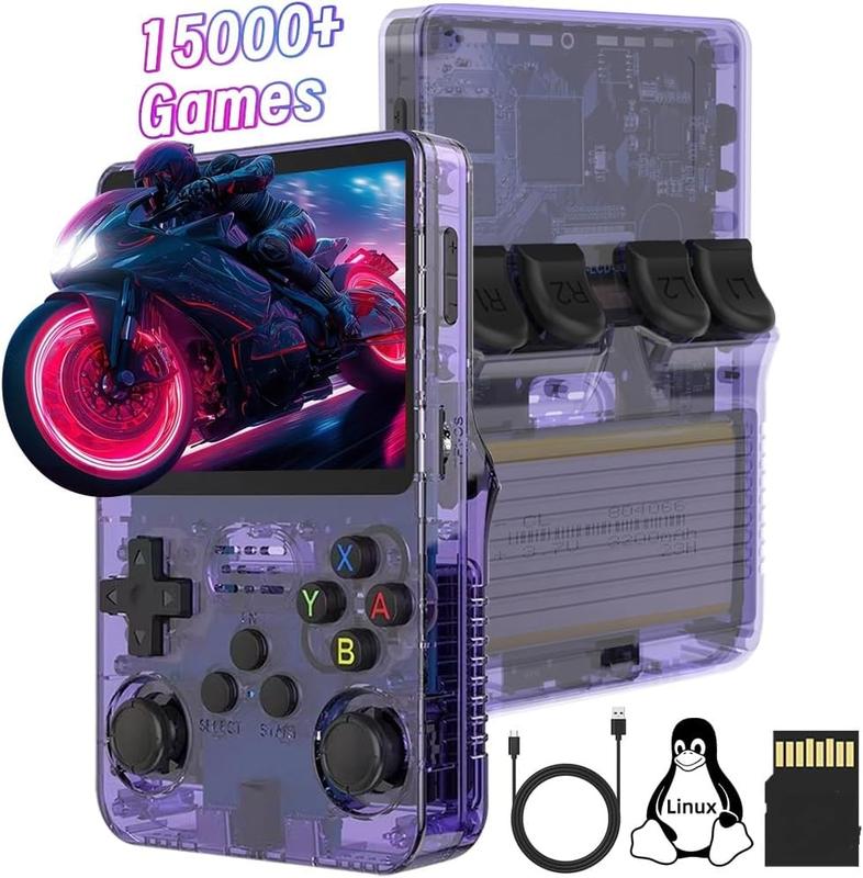 Console Retrò R36S Con Schermo IPS 3.5'' E 3000 Giochi – Linux, Batteria 3500mAh, Portatile