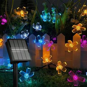 Lampu Rentetan Bunga Sakura Suria, 20 / 50 LED, Hiasan Luaran, Sesuai untuk Pesta, Halaman, Hiasan, Rumput, Taman, Lampu Krismas Outdoor Lighting Home