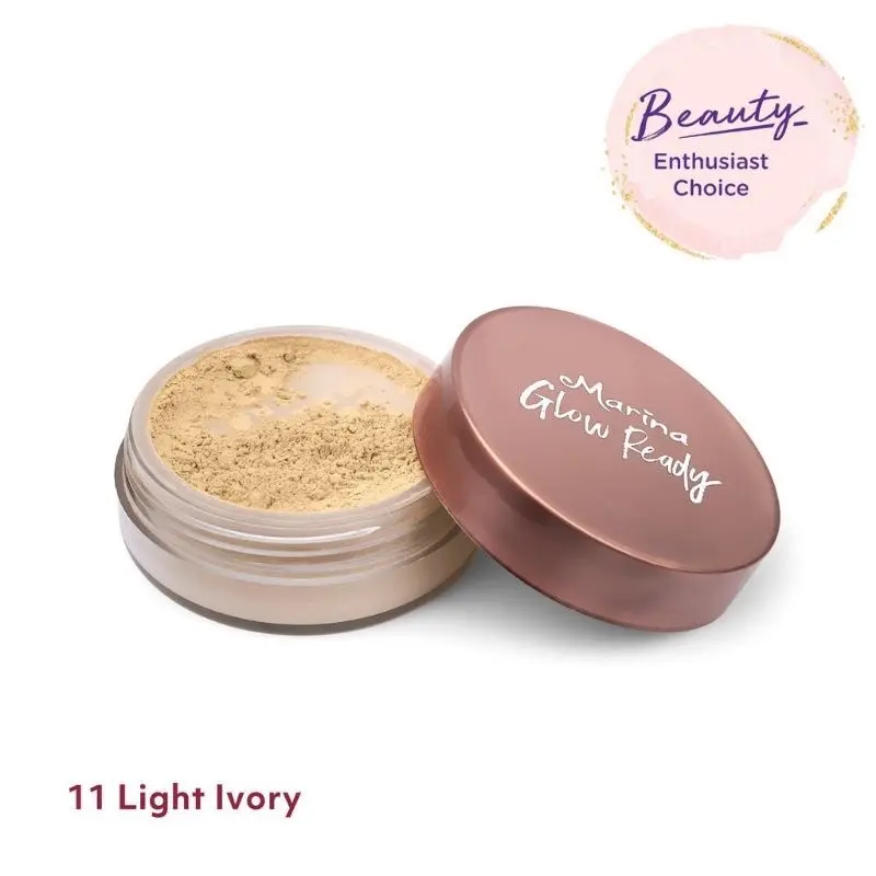 Marina Glow Ready Loose Powder Bedak Tabur Wajah Wanita