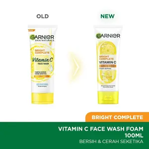 AB - Garnier Bright Complete Foam [9ml Sachet, 50ml &100ml]/ Pembersih Wajah Menjadi Lebih Cerah dan Segar