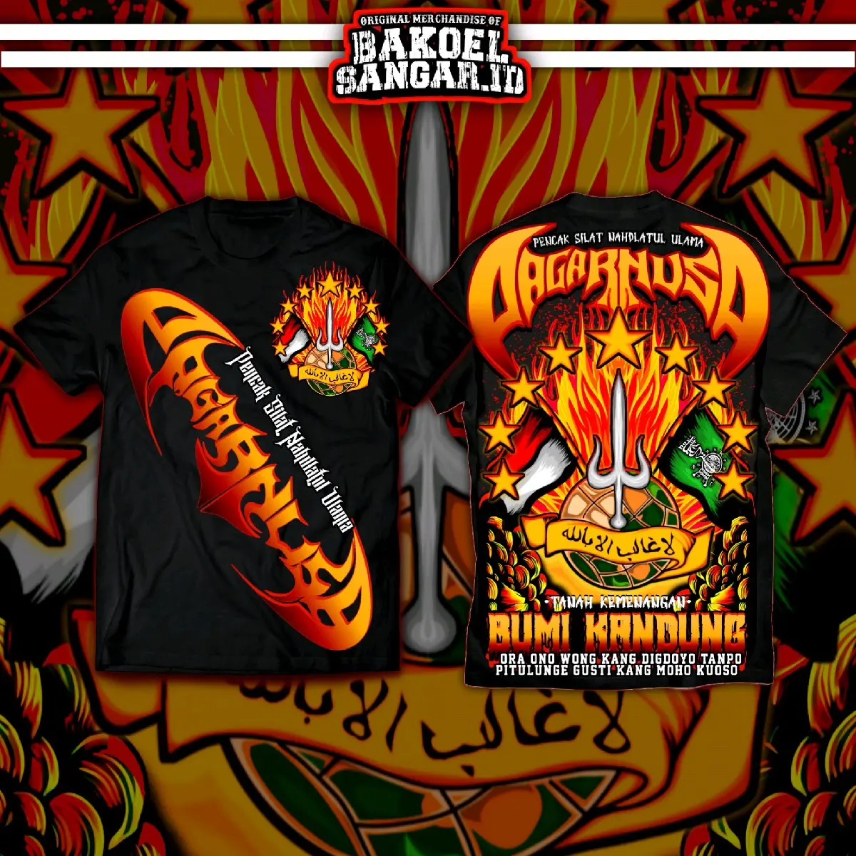 Kaos Pagar Nusa Bumi kandung Seri 3 New Series ( A2 FULL PUNGGUNG)