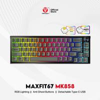 Gambar Fantech MAXFIT67 Wireless HITAM Hotswapable Mechanical Keyboard Gaming Keycaps White dari Fantech Official Store Kota Administrasi Jakarta Barat 1 Tokopedia