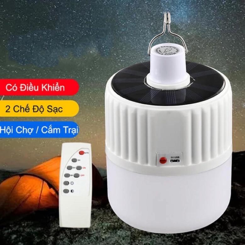 Bóng đèn LED tích điện, Có remote điều khiển 4 chế độ 100W+150W