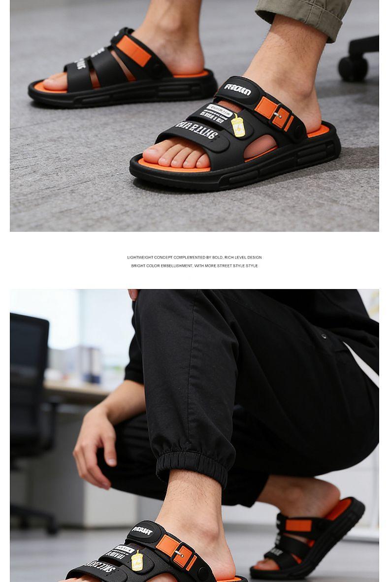 Sandal pria klasik Korea terbaru, bahan EVA, tahan aus dan lentur, tidak mudah berubah bentuk, harga terjangkau