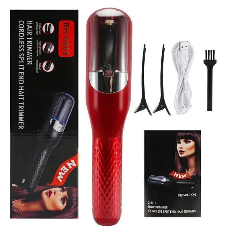 Automatic Cordless Electric Hair Trimmer, Comfort Multifunctional Type-c Rechargeable Hair Split End Clipper, Split End Trimmer, Portable Wireless Hair Trimmer, Hair Care Tool for Gift