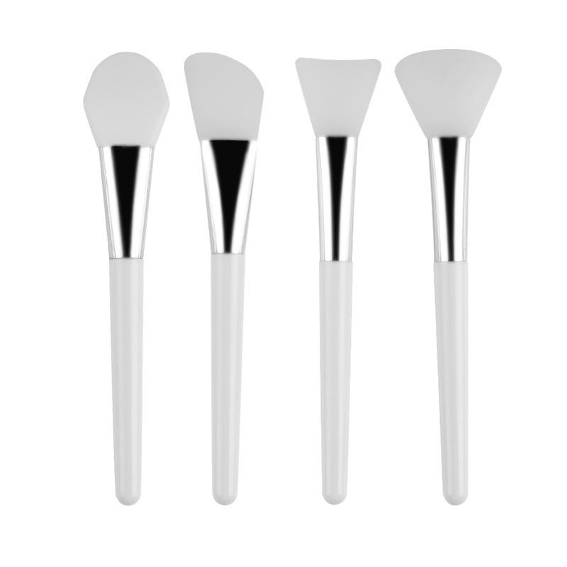 Cọ Đắp Mặt Nạ Silicon Trang Điểm Màu Trắng, Cọ Kem Bùn Chuyên Nghiệp, Dụng Cụ Làm Đẹp Mỹ Phẩm Gel Kem Nền Chăm Sóc Da Tự Làm, 1 Chiếc 4