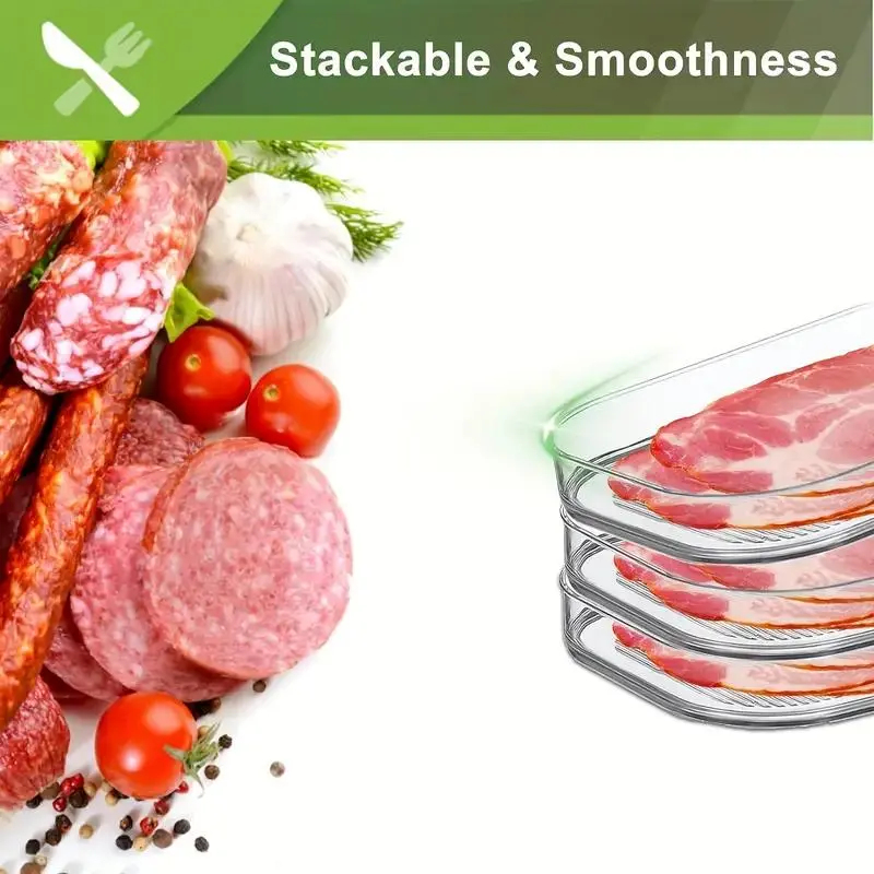 3-layer Leak-proof Food Storage Container Set, 1 Count Reusable Food Processed Meat Storage Box, Kitchen Organization for Home Dining Room Picnic 4