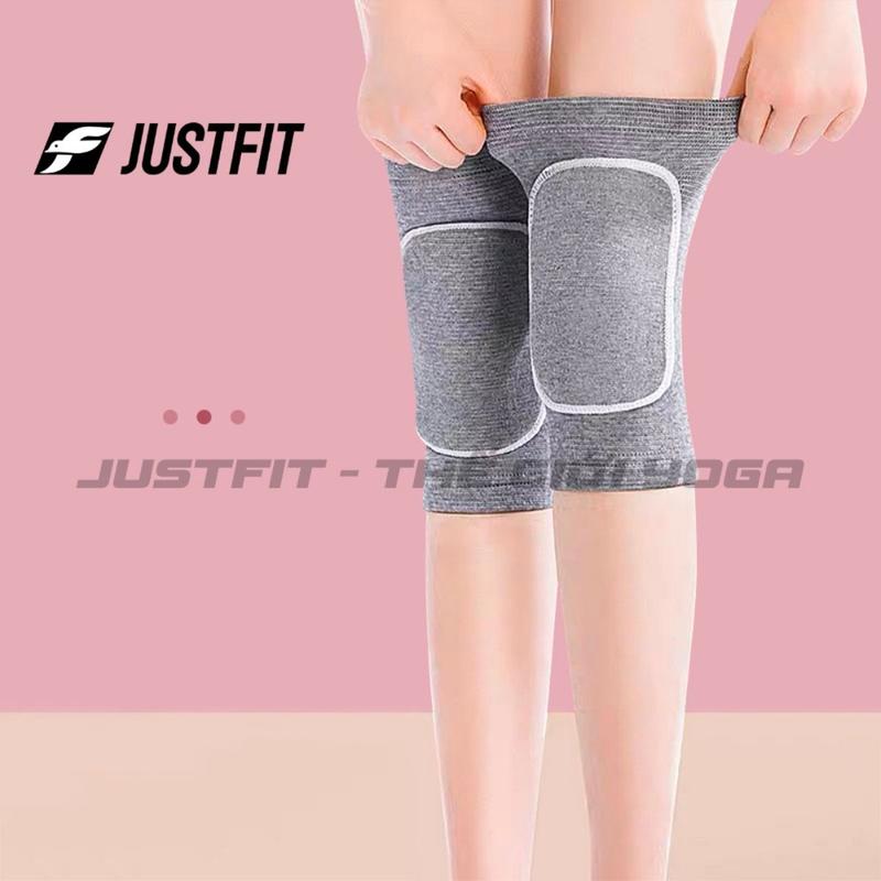 Bó quấn gối thể thao JUSTFIT bảo vệ đầu và khớp gối tập yoga, gym, bóng chuyển, bóng đá, chạy bộ cho nam nữ có miếng lót Phụ Kiện Sport Phụ Kiện Sport  Tập Thể Dục