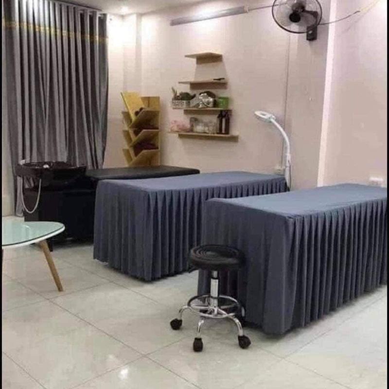 Ga thun trải giường spa, nối mi massage dùng trong spa, chất thun mềm mịn