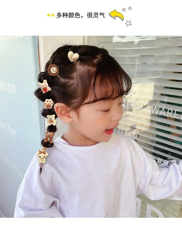 IKAT RAMBUT ANAK KARAKTER SIZE MINI KARET STRECH 1 SET ISI 10 PC 4