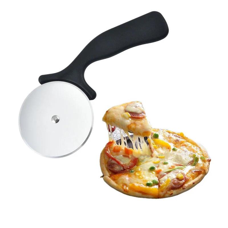 Product Introduction of COD Hot Selling Stainless Steel Pizza Cutters Pastry Roller Cutter Pizza Knife Cookie Cake Roller Wheel Scissor Bakeware Kitchen Accessories Pasta Smooth 3