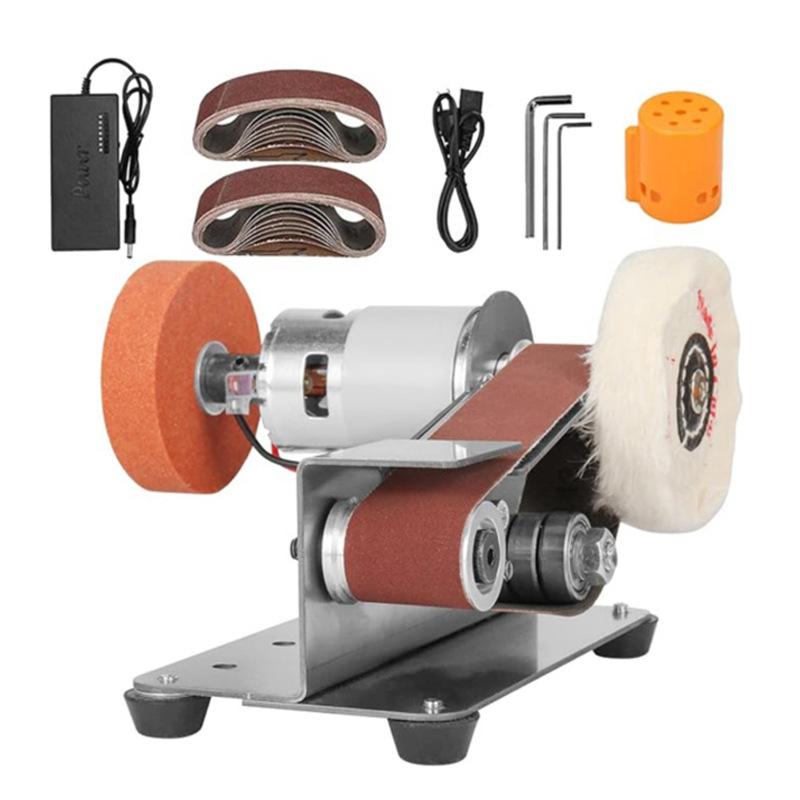 Máy mài đai nhám kết hợp đá mài mini tiện dụng